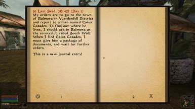 Updated My Journal at Morrowind Nexus .